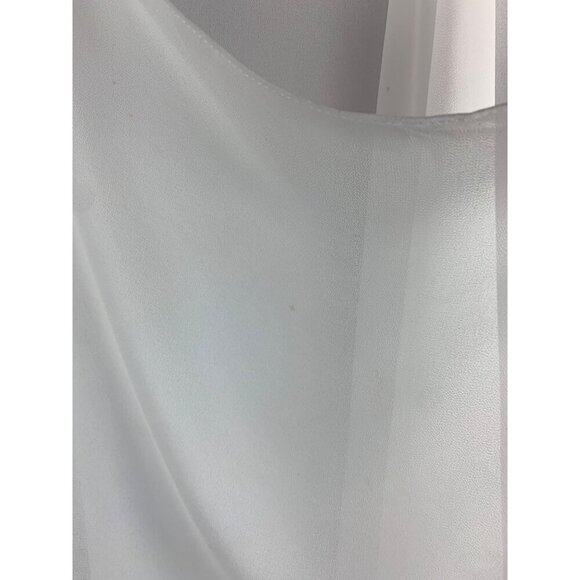 C. Wonder Christian Siriano XS White Sheer Open Front Cardigan With Gold Button - Picture 7 of 7